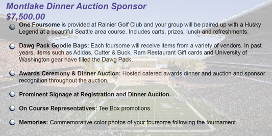 B. Montlake Dinner Auction Sponsor